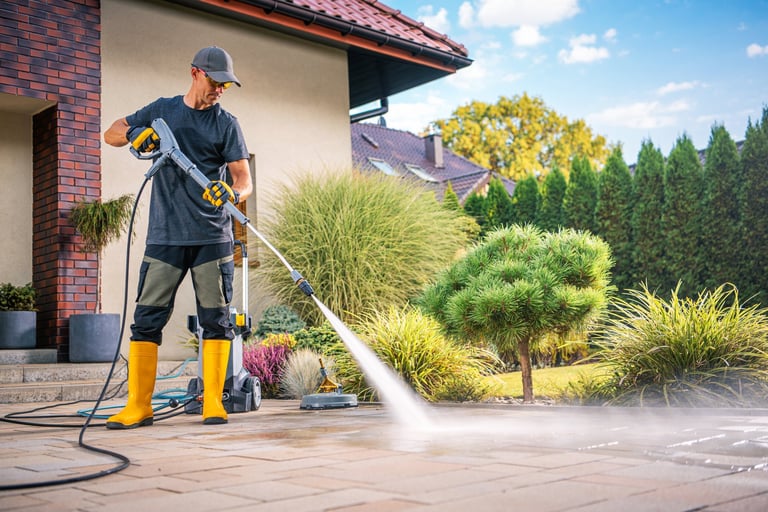 Professional power washing services in Monroe CT