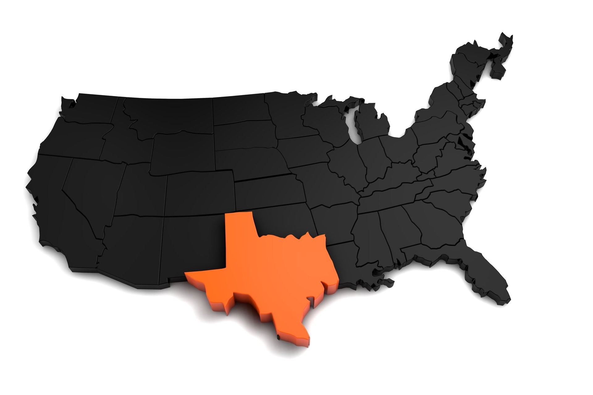 USA Map with Connecticut service areas - ShineTime Pro Services coverage area